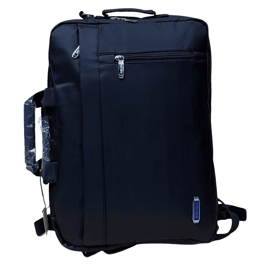Cartable 2 en 1 Homme Femme – Sac à Dos & Sacoche Laptop Ordinateur Portable Noir