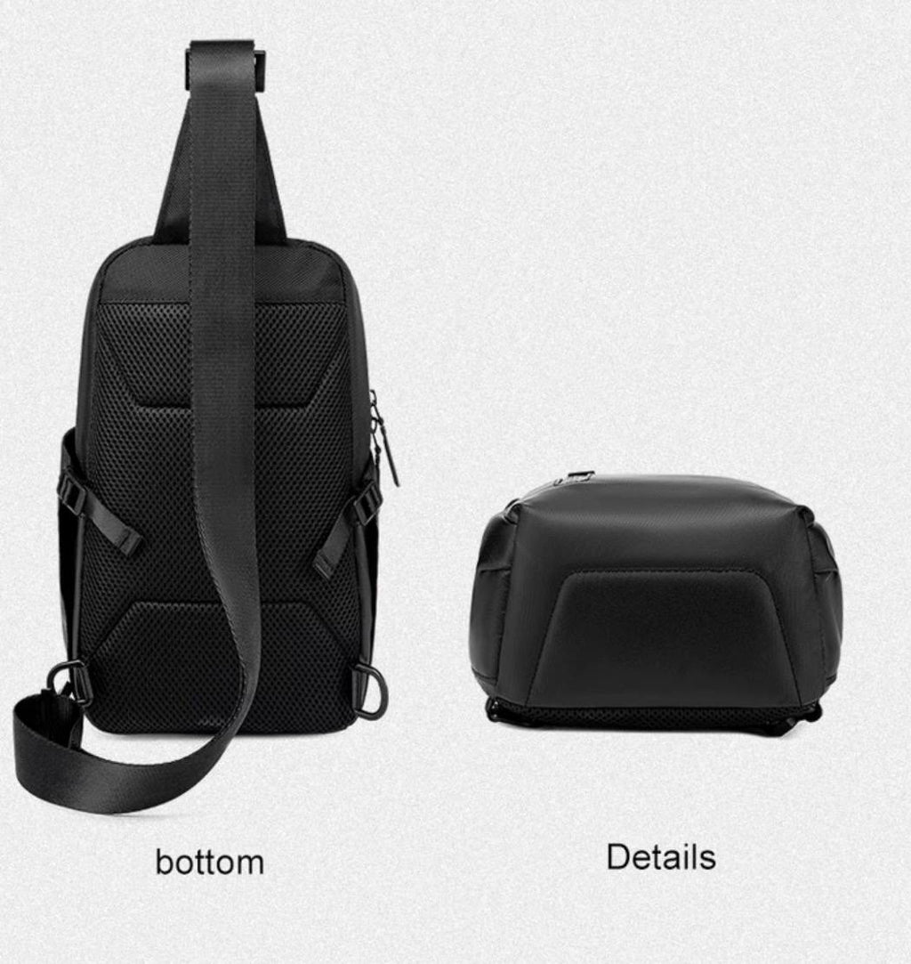 Sac bandoulière homme imperméable – Sac compact pour tablette et voyage