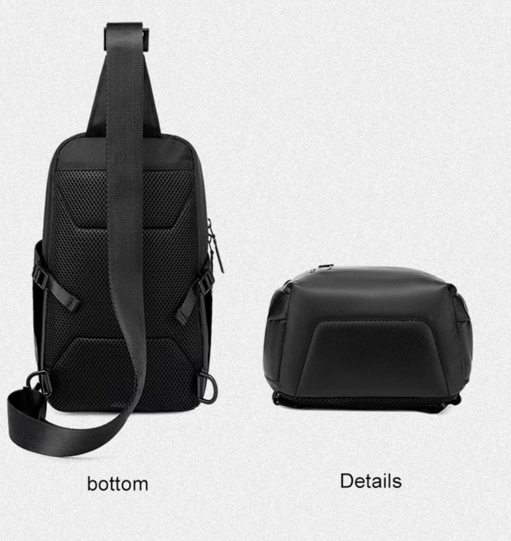 Sac bandoulière homme imperméable – Sac compact pour tablette et voyage