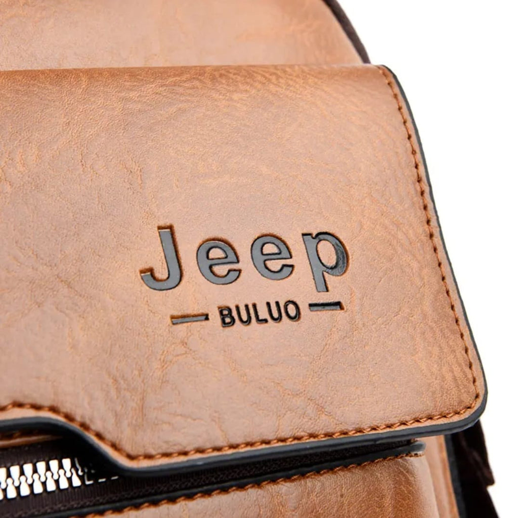 Sac Bandoulière Homme Cuir PU – Sacoche Business Jeep Buluo | Livraison Maroc