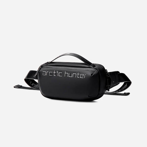 Arctic Hunter Sling Bag Homme Noir – Sac Bandoulière Crossbody Résistant à l’Eau pour Voyage & Quotidien
