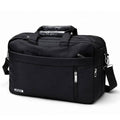 Cartable PC noir multifonction, sac à dos et sac bandoulière pour ordinateur portable, design professionnel et élégant
