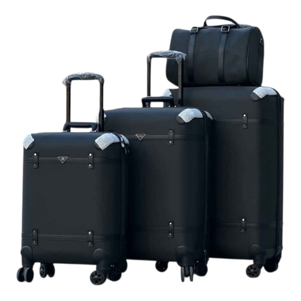 Ensemble de Bagages Luxe "Édition Vintage" – Set de 5 Pièces (3 Valises + 2 Sac)