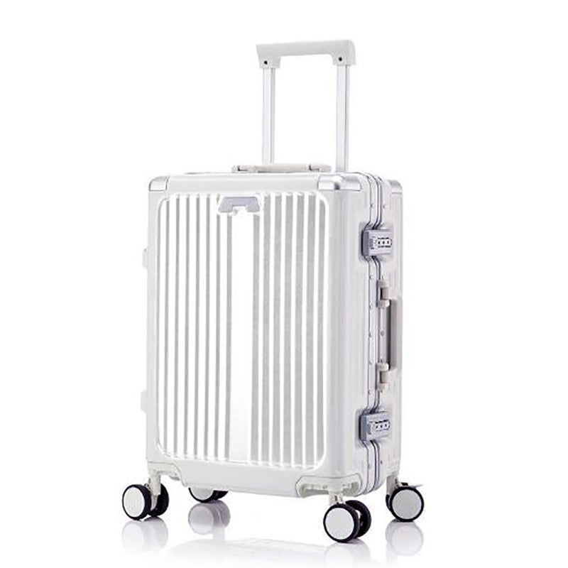 Valise Cabine Aluminium 20" avec Port USB & Compartiment PC – Livraison Maroc