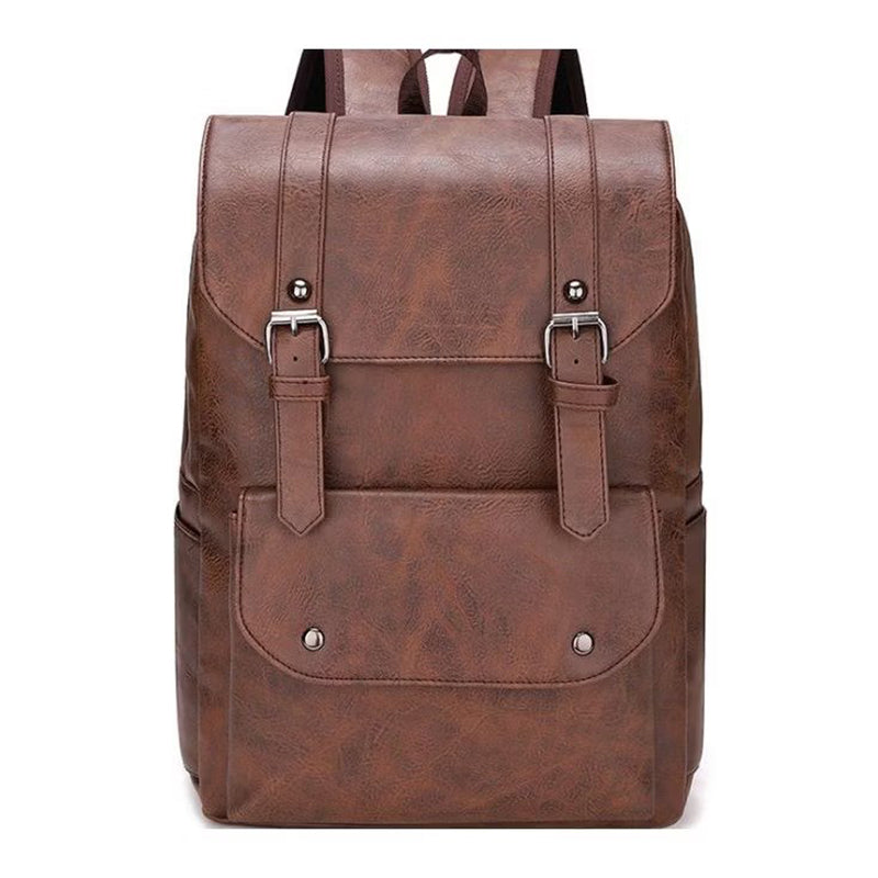 Sac à dos élégant en simili cuir — Style vintage minimaliste | Livraison rapide