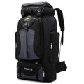 Compartiments zippés sac à dos camping trekking 70L organisation rangement