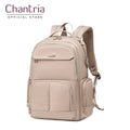 Sac à dos femme Chantria beige khaki - laptop 15,6 pouces nylon léger  