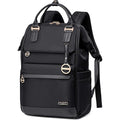 Sac à dos femme noir élégant Urban Edge Couture vue de face