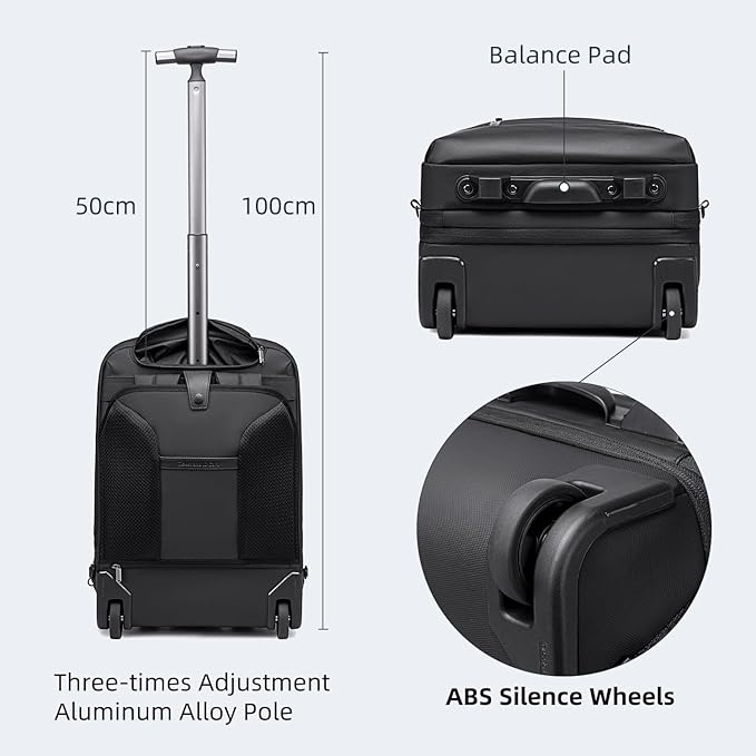 Sac à Dos Trolley Business Extensible 42–52L – Ordinateur 15,6’’ | Voyage & Déplacements Pro