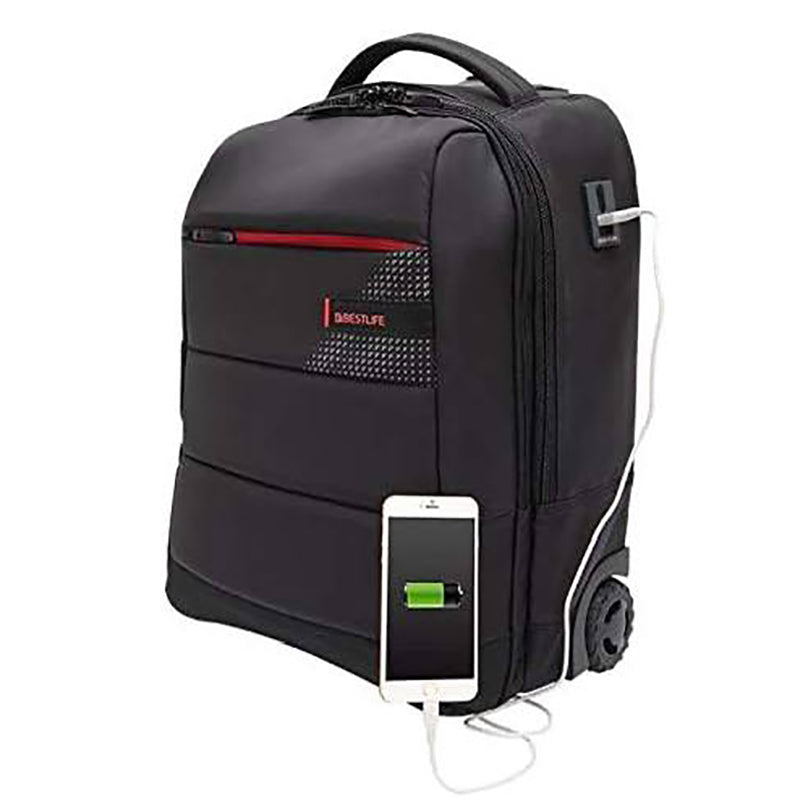 Sac à dos trolley multifonction pour ordinateur 15.6’’ avec USB