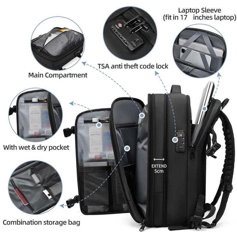 Sac sous vide de voyage résistant à l’humidité et facile à transporter