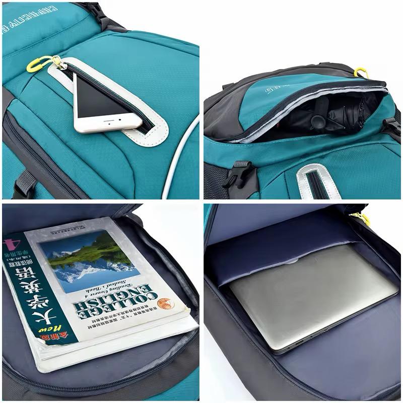 Sac à dos de randonnée 60L grande capacité imperméable multifonction pour randonnée, camping et voyage