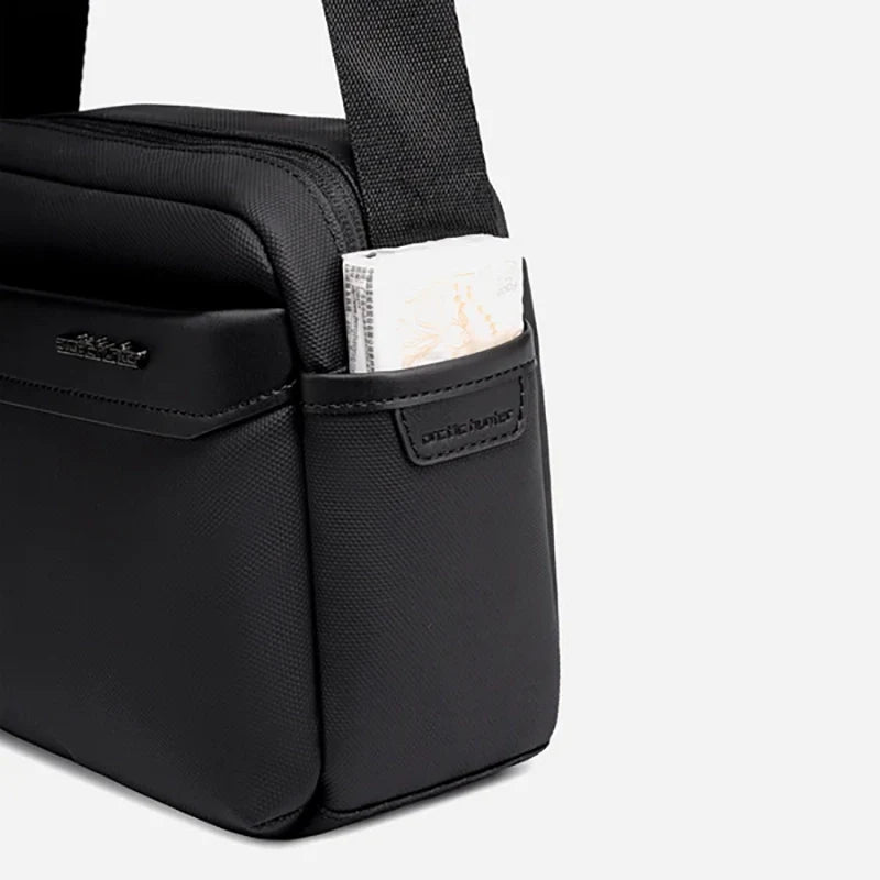 Sac Bandoulière Imperméable Unisexe – Sacoche Crossbody Oxford Multicompartiments Noir