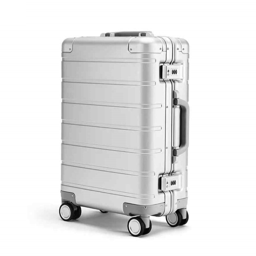 Valise Aluminium-Magnésium 31L – Antichoc, TSA, 4 Roues 360°
