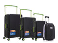 Pack de 4 valises rigides avec roulettes 360 et serrure TSA