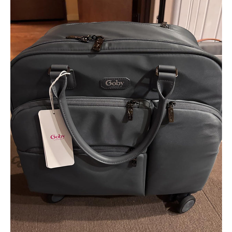 GOBY LONDON – Valise Cabine Souple Ultra Légère 35L/41L avec 4 Roues Silencieuses